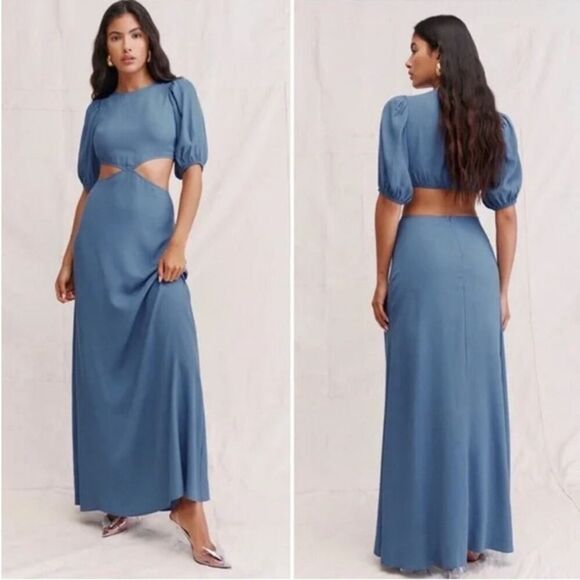 Reformation Dresses & Skirts - Reformation Tory Maxi Dress in Morning Glory Cut-Out Maxi Dress